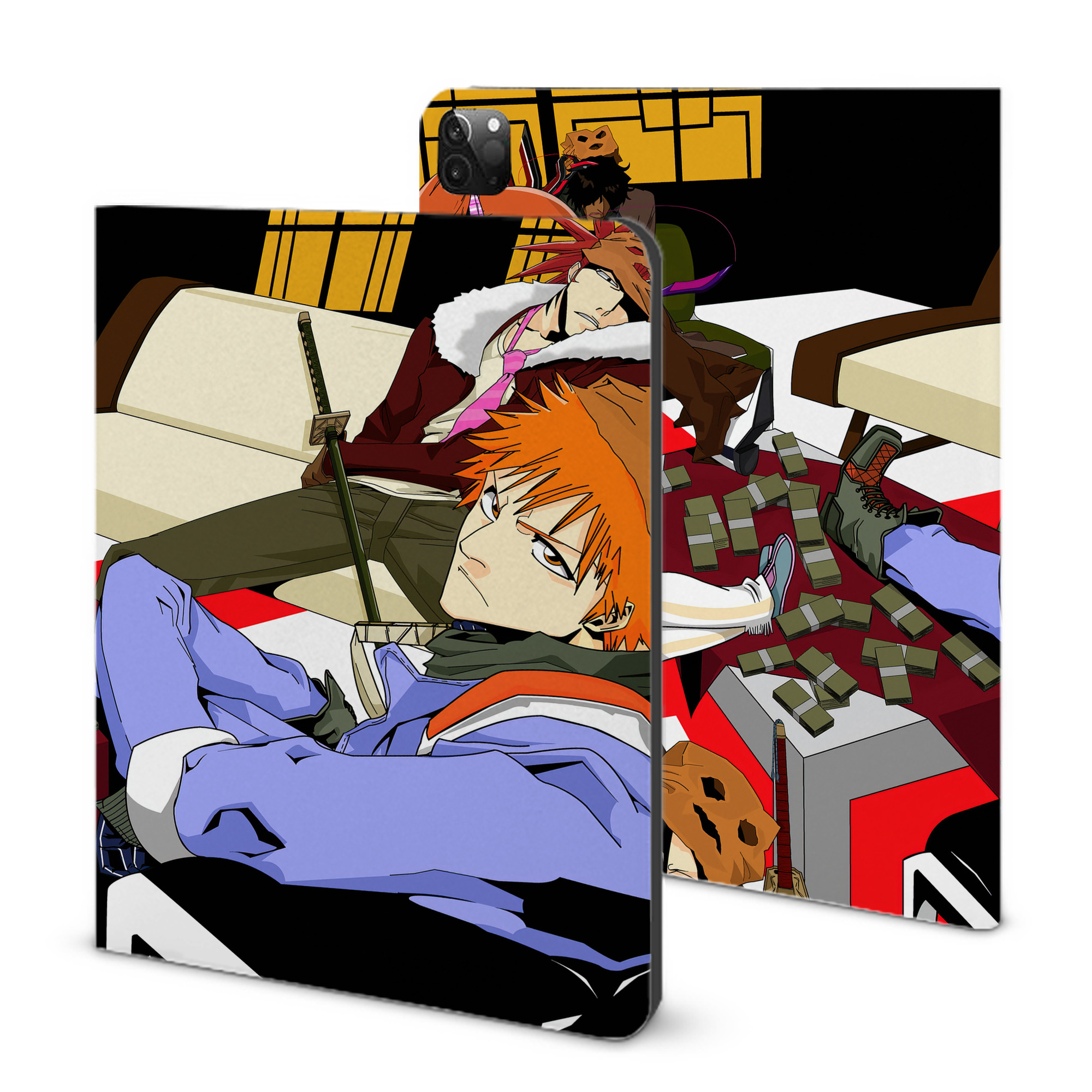 （画像用） ブリーチ BLEACH IPadケース ペンホルダー付き ブックスタイルデザイン
